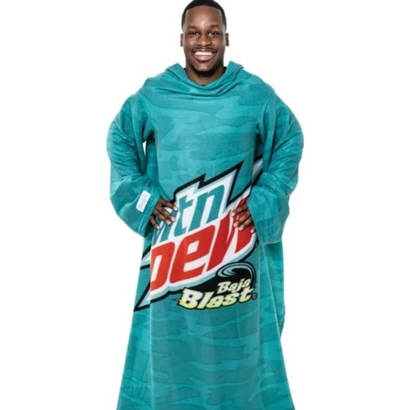 *new* single Mountain Dew Snuggie Blanket - Picture 4 of 5